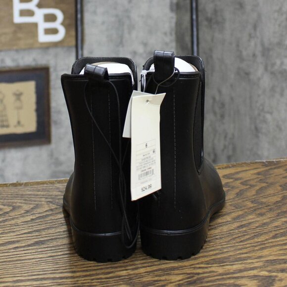 NWT A New Day Women's Chelsea Rain Boots 53847121 Black 6M 6 M - Picture 5 of 7